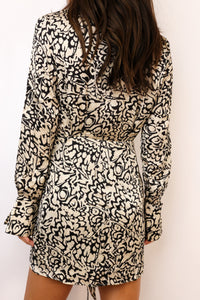Timeless Tie Waist Mini Shirt Dress