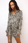Timeless Tie Waist Mini Shirt Dress