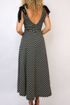 Striped Knit Contrast Dress