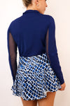 IBKUL Long Sleeve Mock Neck Top