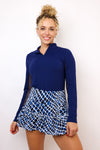 IBKUL Long Sleeve Mock Neck Top