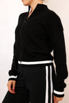 Lucky In Love Rally Mock Cardigan