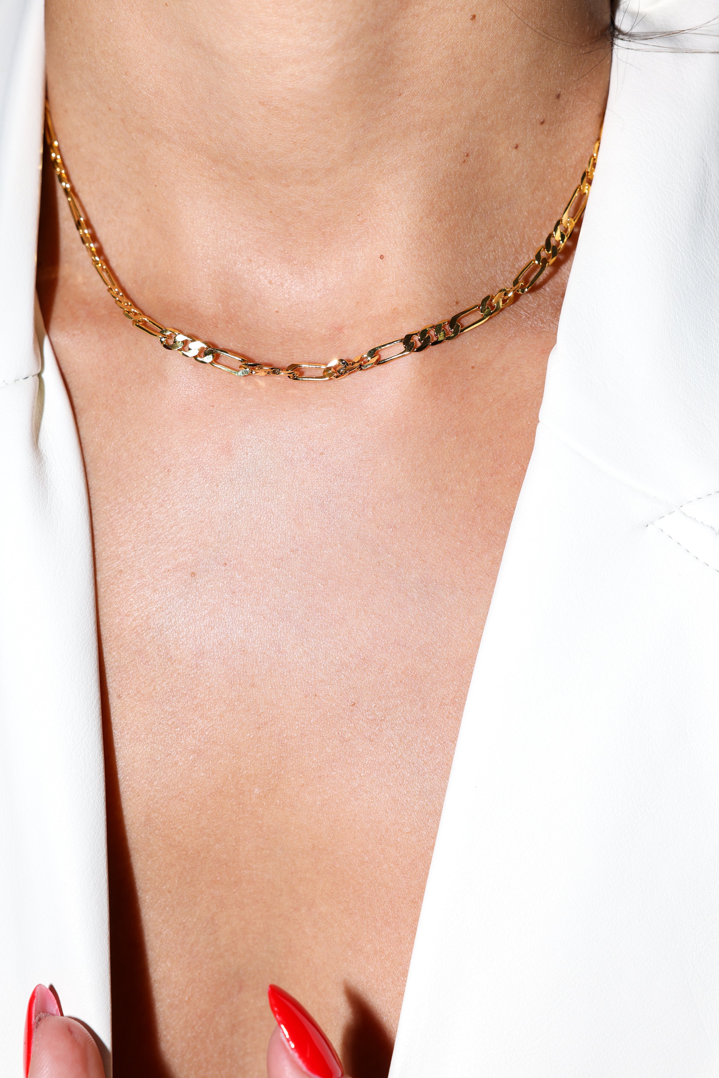 Gold Chain Link Necklace