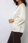 Cobie V-Neck Satin Top