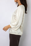 Cobie V-Neck Satin Top