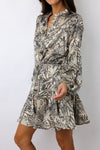 Long Sleeve Button Down Mini Dress