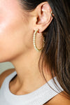 PG Designs Large Pearl Hoops
