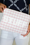 Stuff XL Bag Pink Plaid