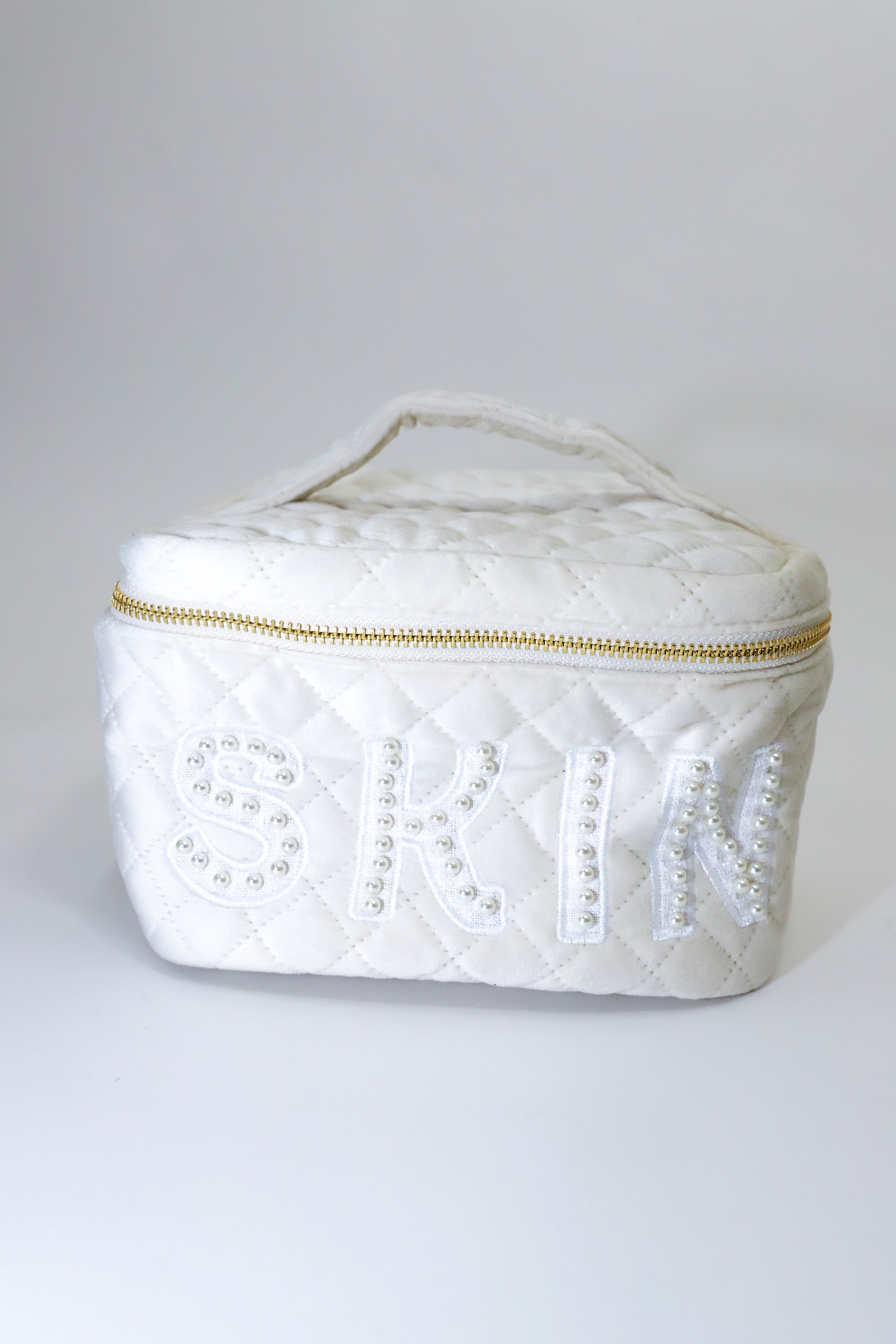 Velvet Skin Open Top Cosmetic Bag