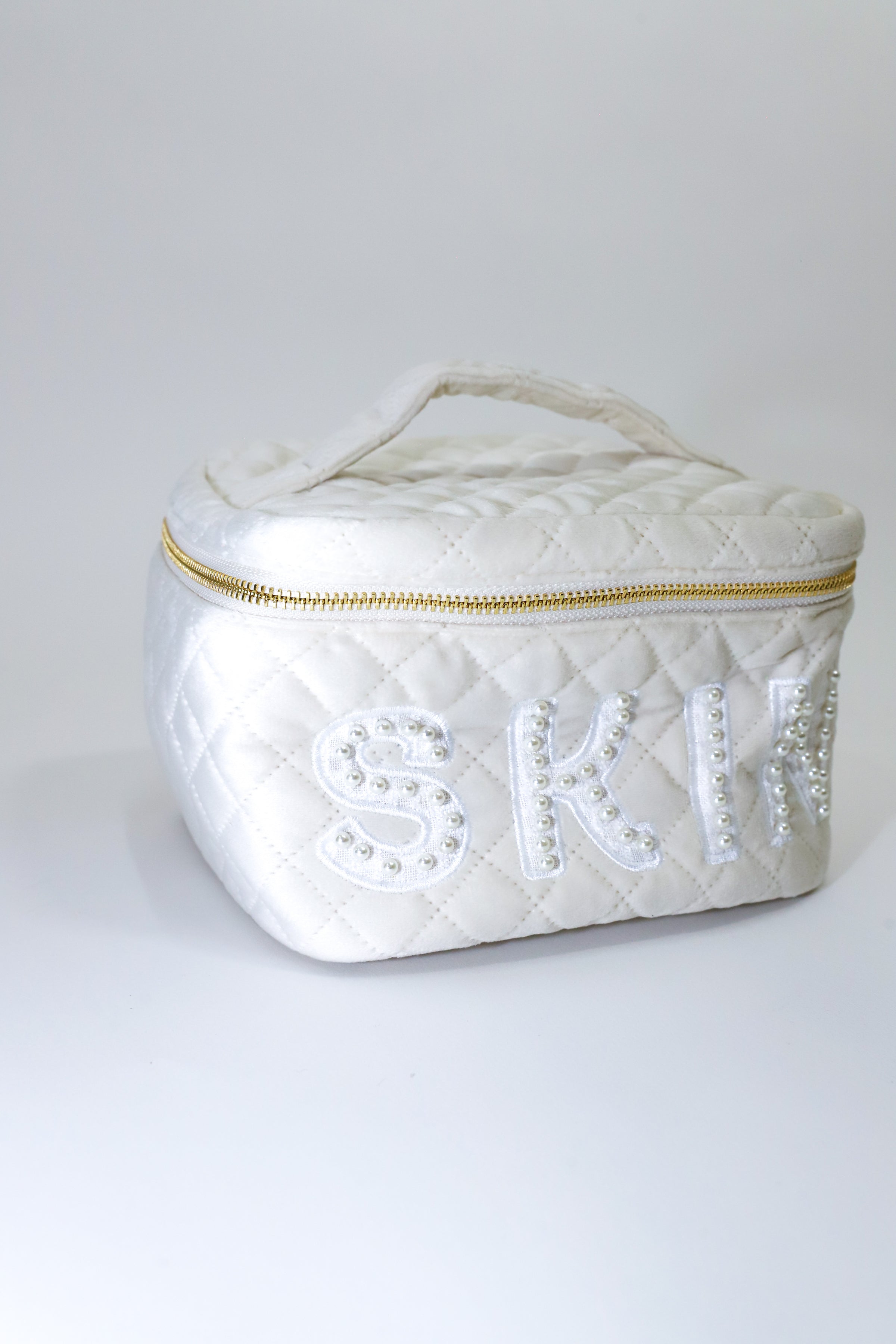 Velvet Skin Open Top Cosmetic Bag