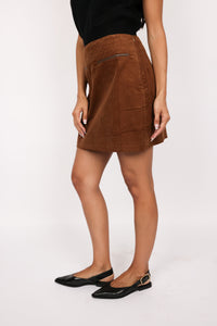 Corduroy Mini Skirt