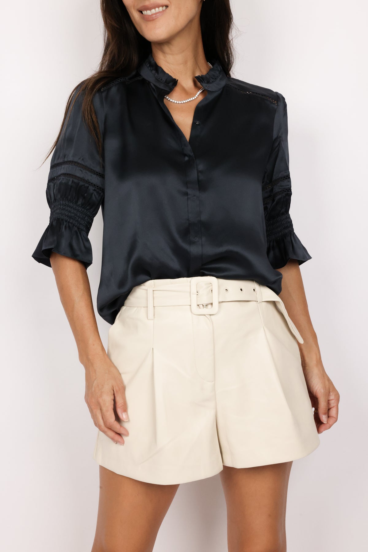 Go Silk Go Luxe Fleamarket Embellished Top