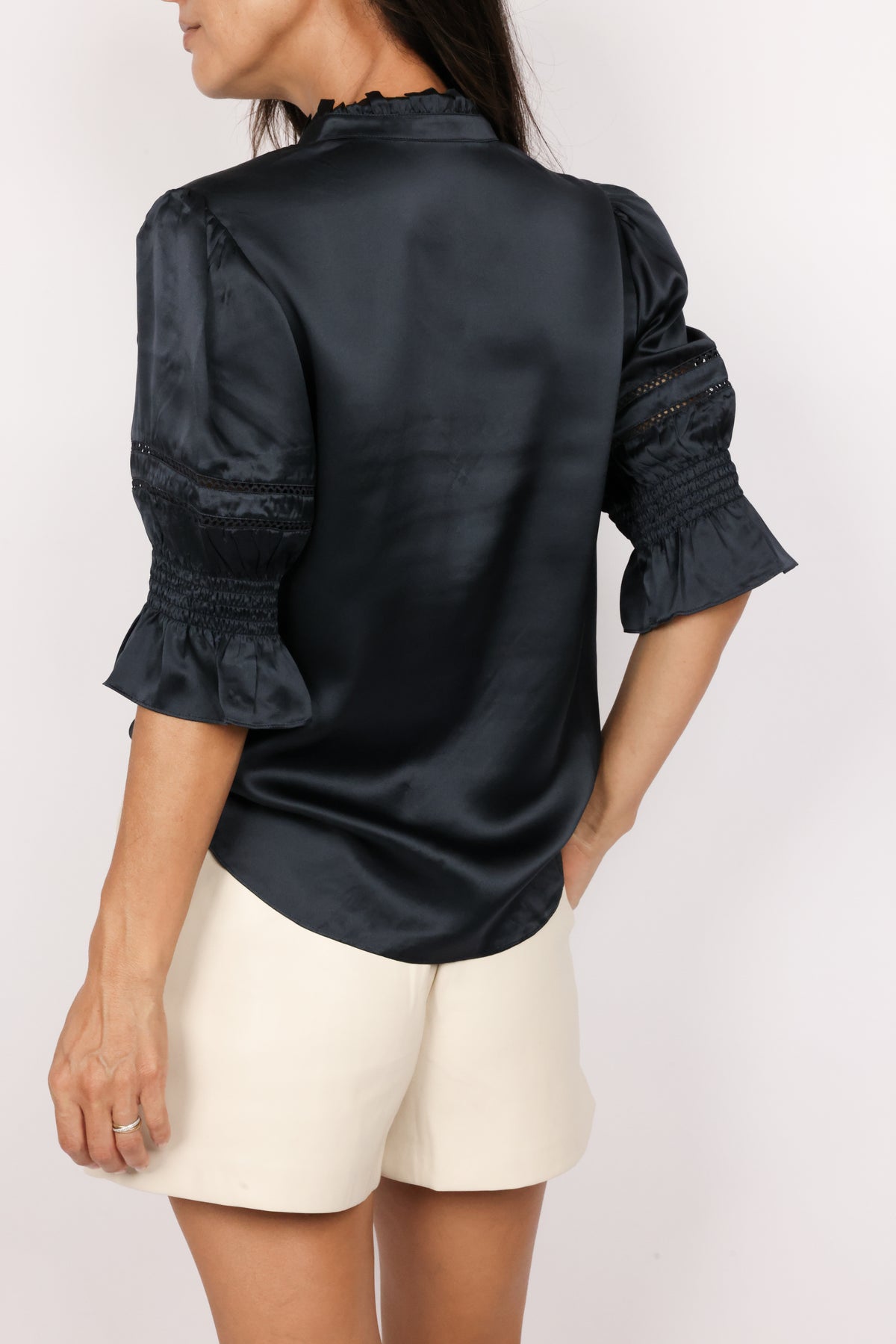 Go Silk Go Luxe Fleamarket Embellished Top