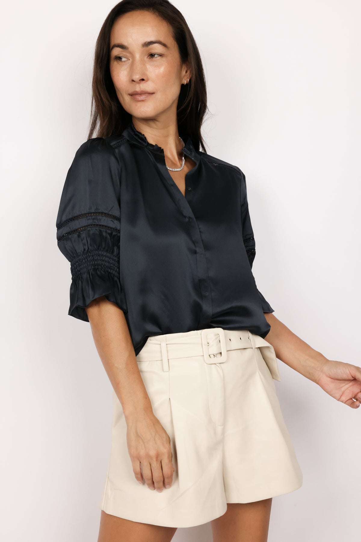 Go Silk Go Luxe Fleamarket Embellished Top