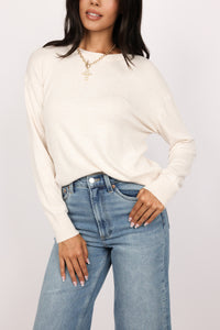 Drop Shoulder Crewneck Sweater