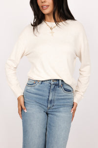 Drop Shoulder Crewneck Sweater