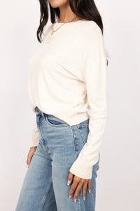 Drop Shoulder Crewneck Sweater