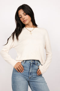 Drop Shoulder Crewneck Sweater