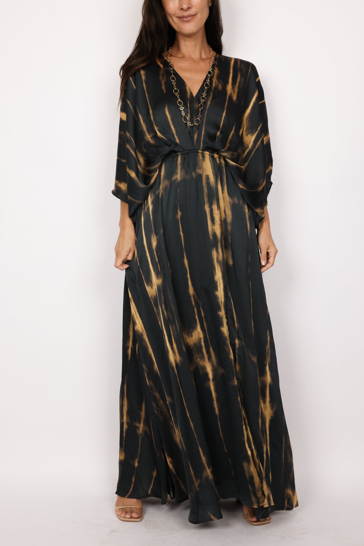 Kimono Sleeve Maxi Dress