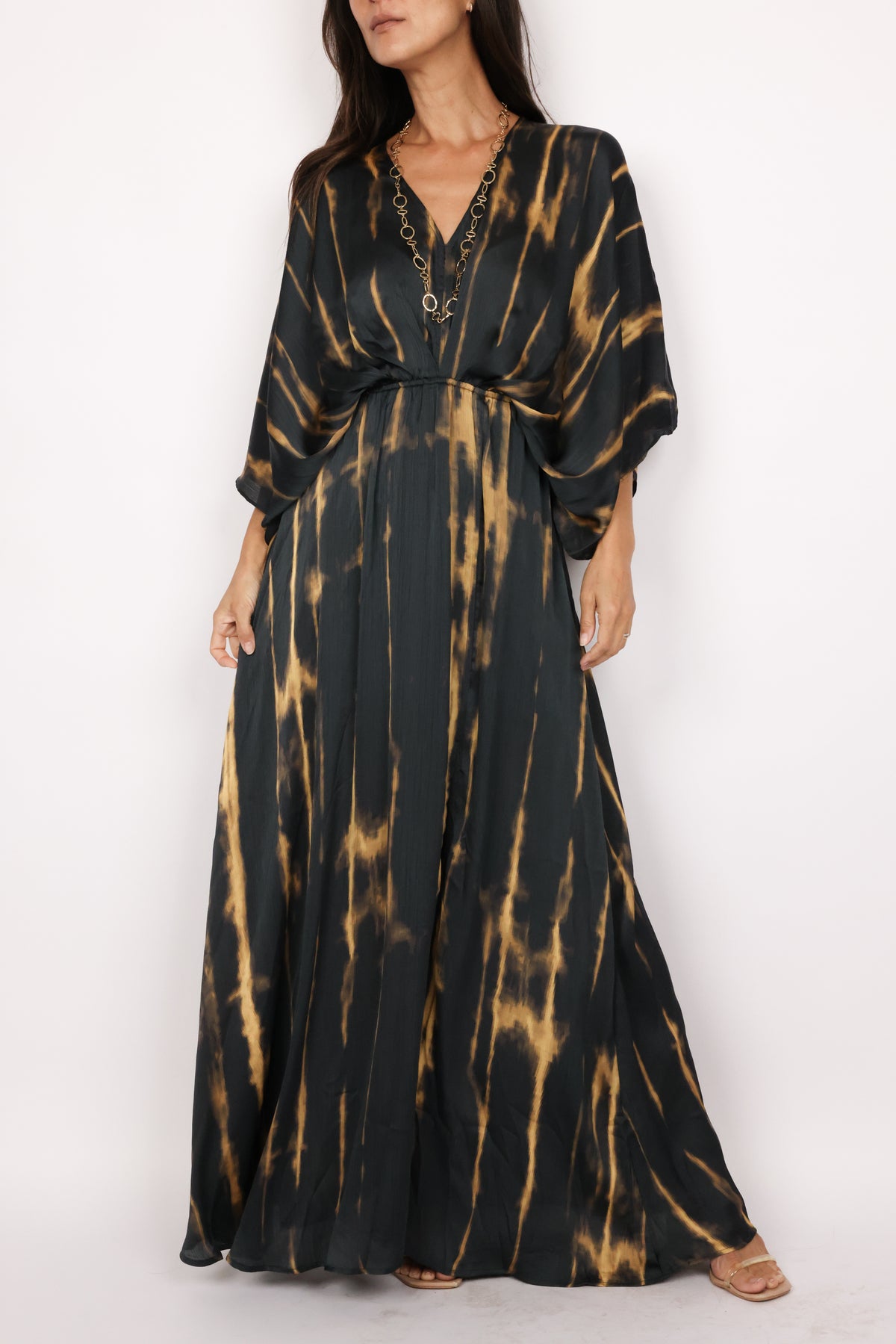 Kimono Sleeve Maxi Dress