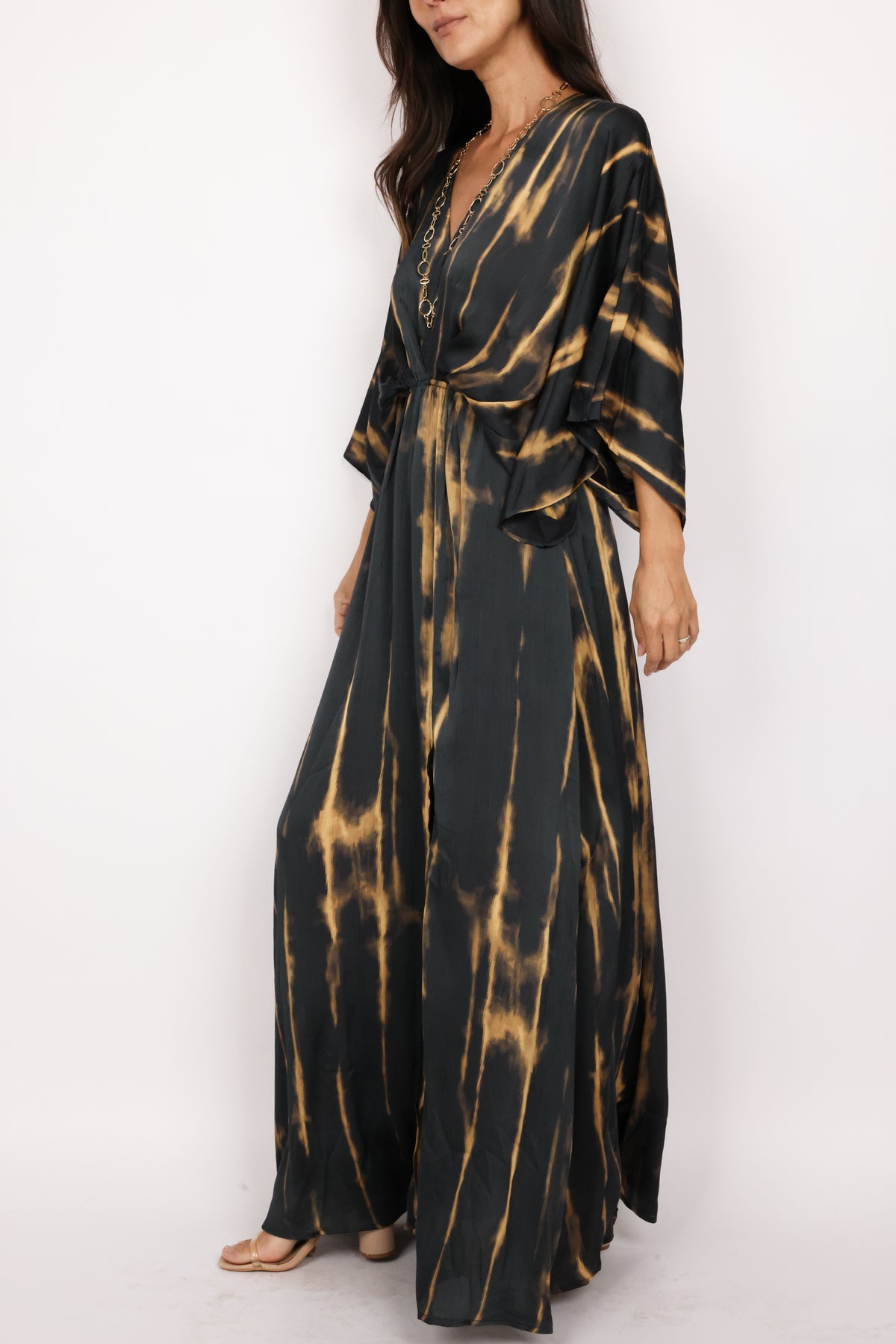 Kimono Sleeve Maxi Dress