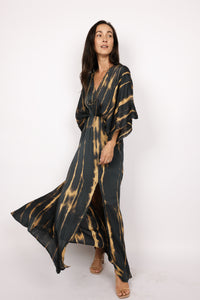 Kimono Sleeve Maxi Dress