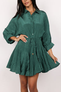 Crinkle Flowy Mini Dress