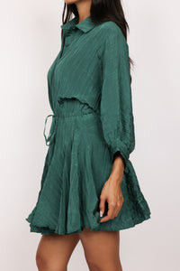 Crinkle Flowy Mini Dress