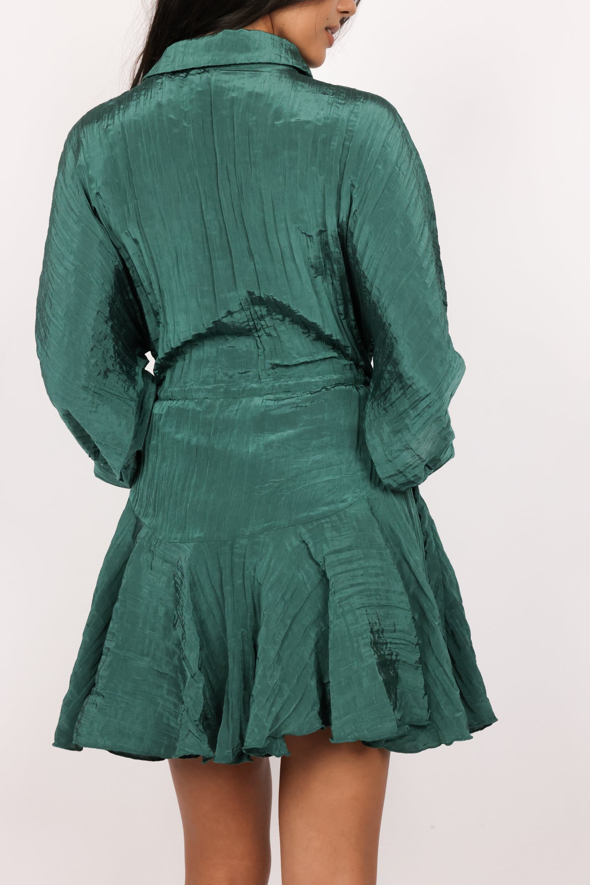 Crinkle Flowy Mini Dress