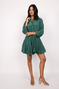 Crinkle Flowy Mini Dress