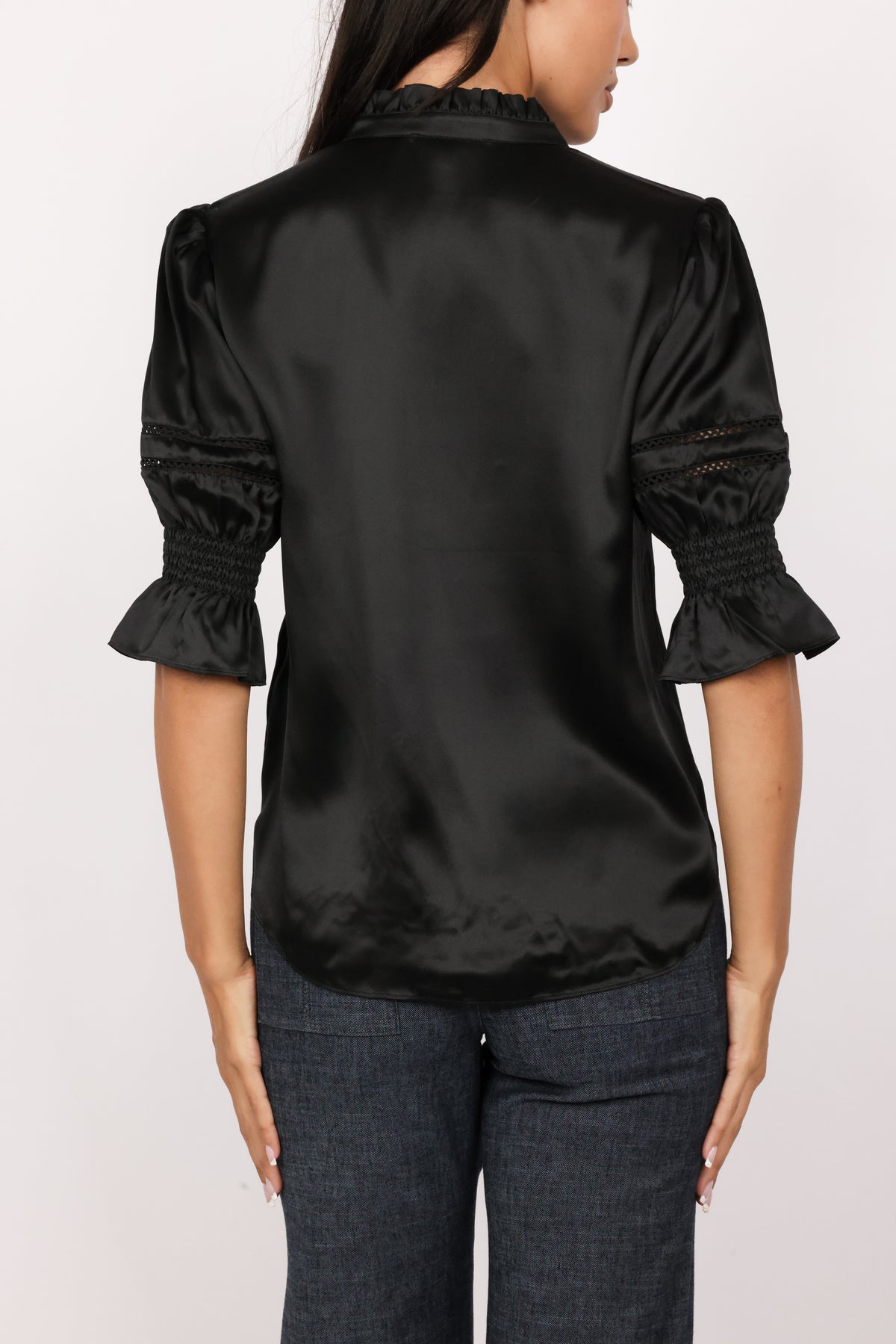 Go Silk Go Luxe Fleamarket Embellished Top