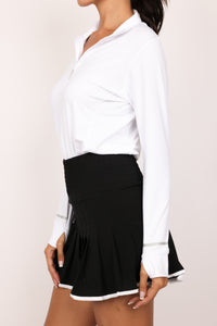 Golftini Long Sleeve Fabulous Mock Pullover