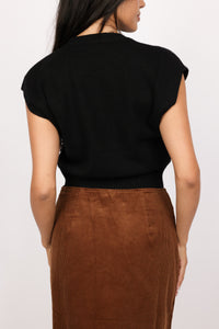Sleeveless Sweater Top