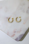 PG Designs Medium Crystal Hoop Earrings
