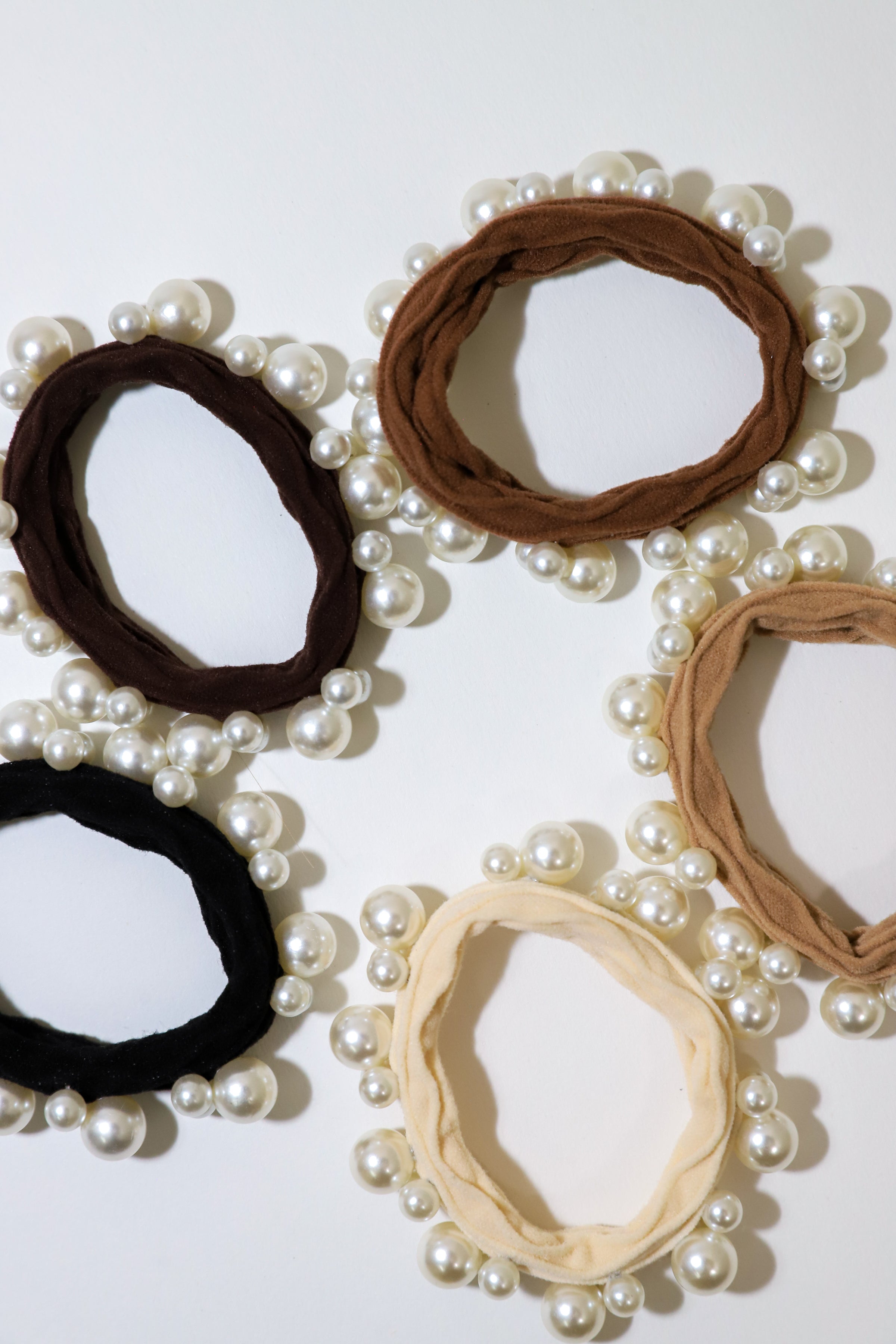 Pearl Hair Ties Set of 5