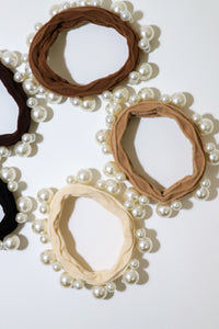 Pearl Hair Ties Set of 5