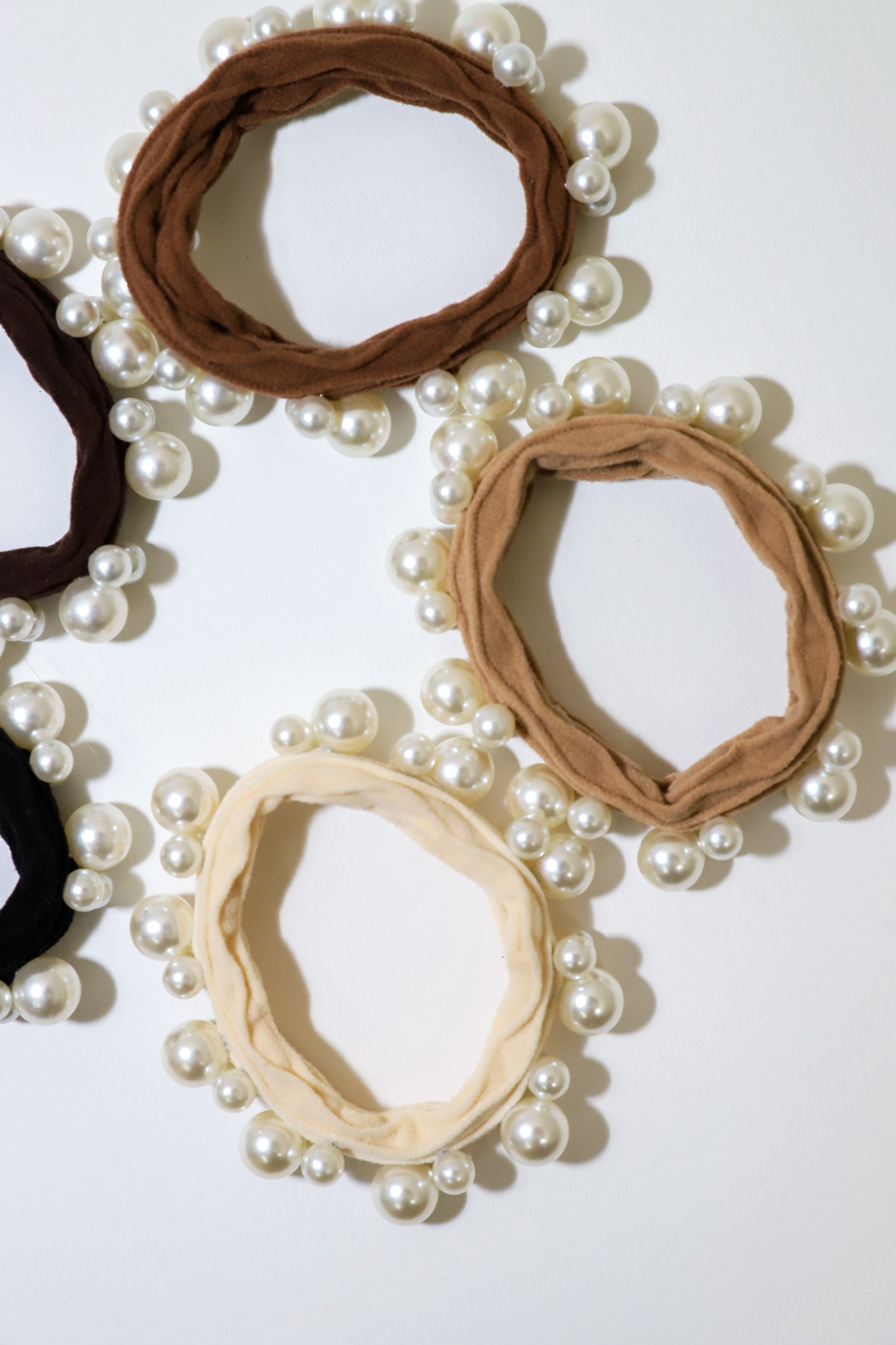 Pearl Hair Ties Set of 5