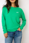 Embroidered Golf Lightweight Brushed Fleece Pullover Sweater