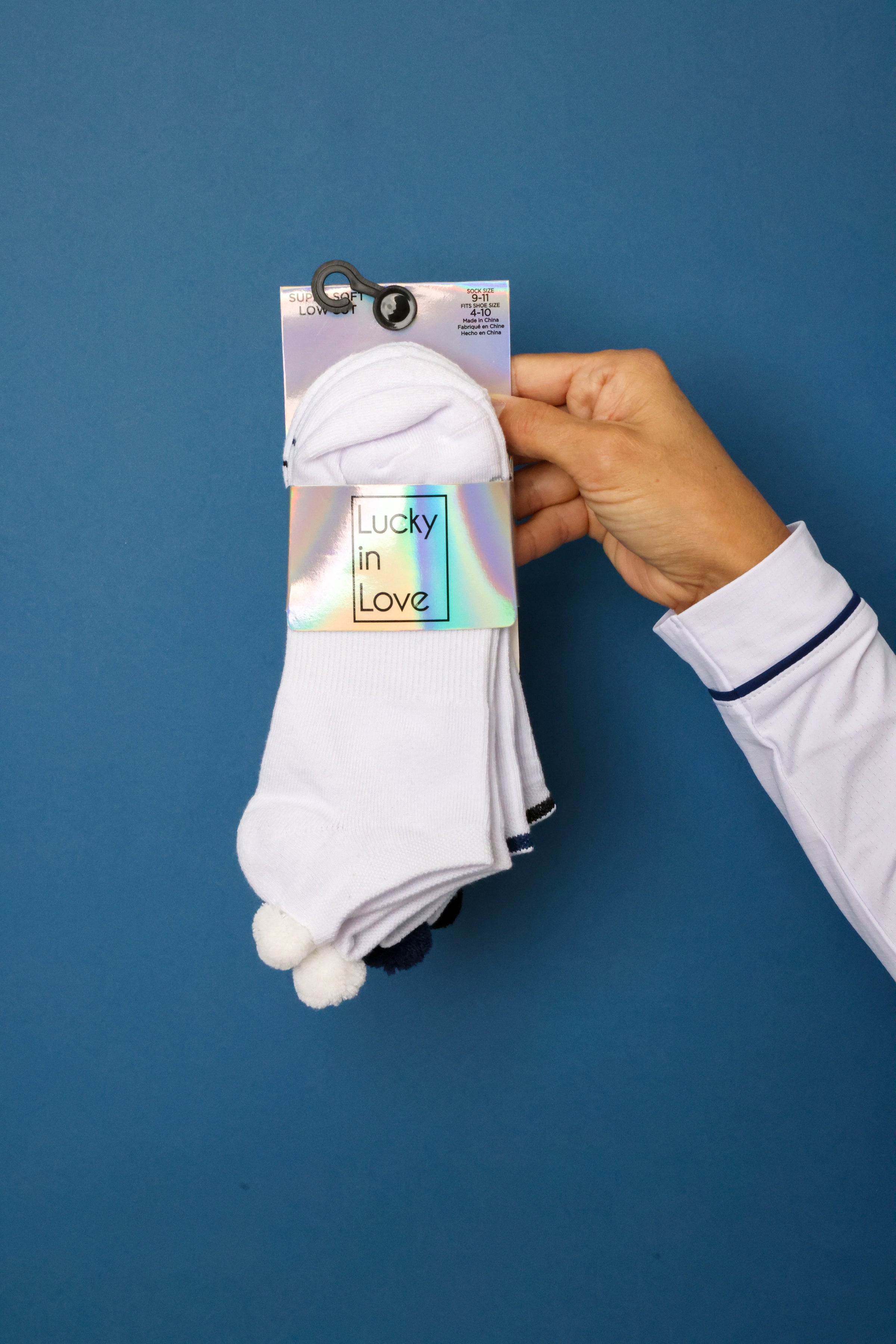 Lucky Pom Low Cut Socks
