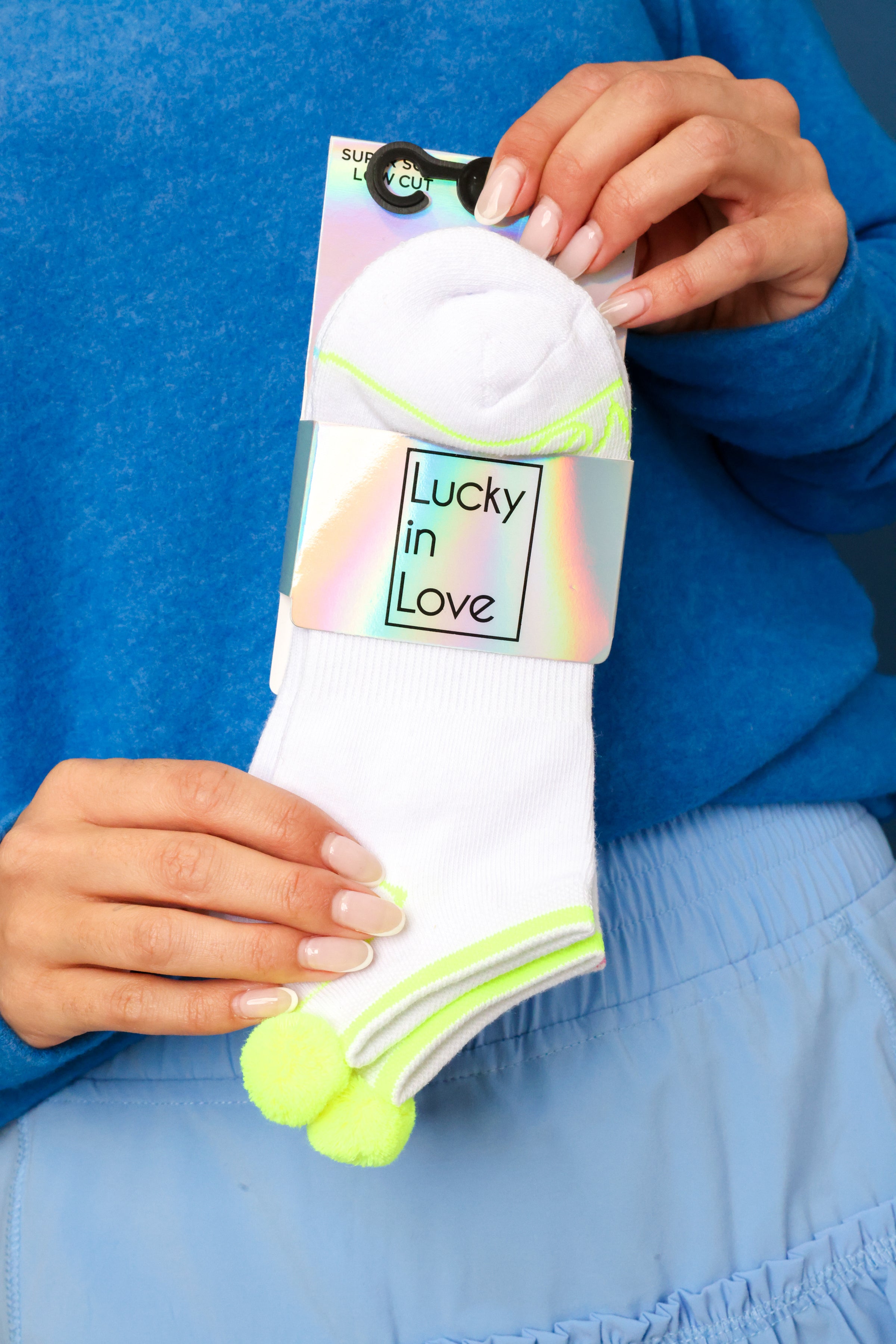 Lucky Pom Low Cut Socks