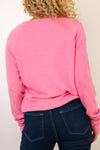 Embroidered Fun Lightweight Brushed Fleece Pullover Sweater