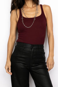Olsen Scoop Neck Rib Tank