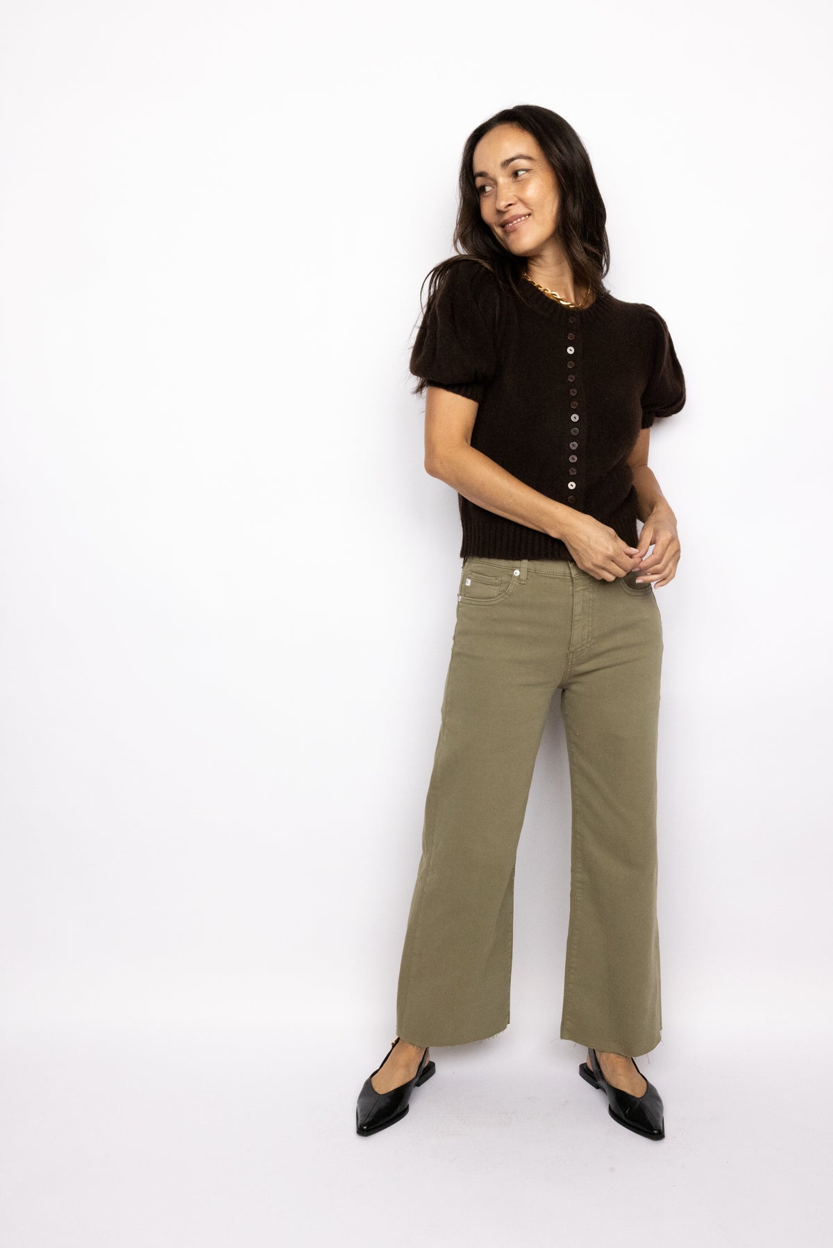 AG Saige Wide Leg Crop