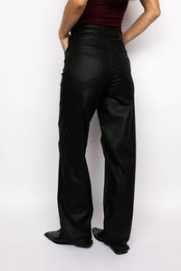Hidden Coated High Rise Dad Jeans
