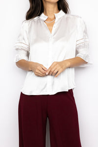Go Silk Go Luxe Fleamarket Embellished Top