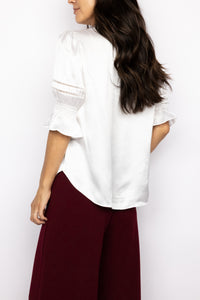 Go Silk Go Luxe Fleamarket Embellished Top