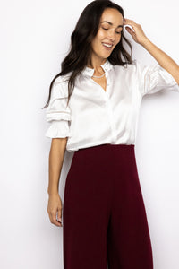 Go Silk Go Luxe Fleamarket Embellished Top