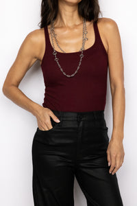 Olsen Scoop Neck Rib Tank