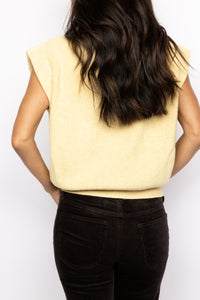 Ribbed Sleeveless Turtleneck Sweater Top