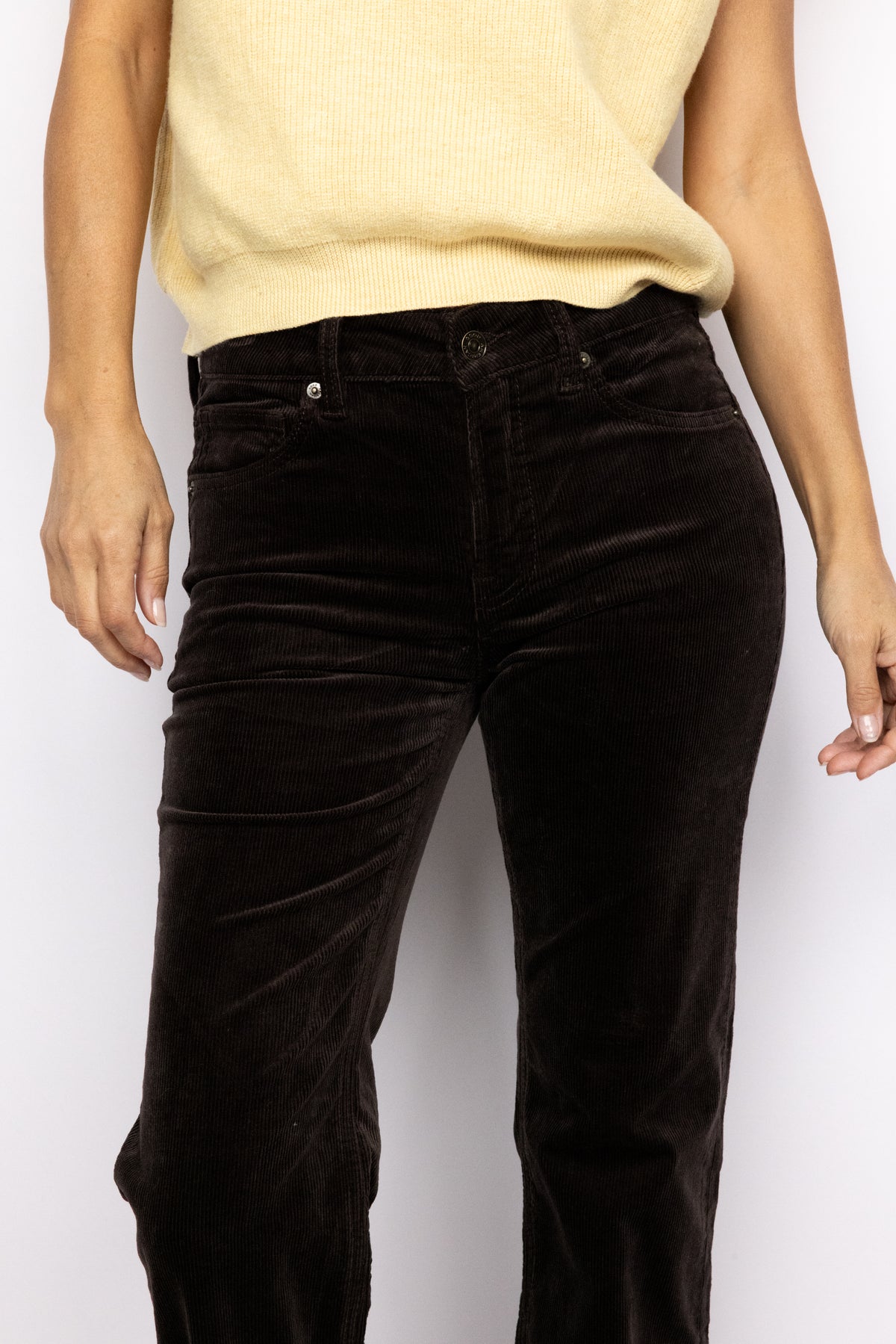 Good American Good Low Rise Bootcut Corduroy Pants